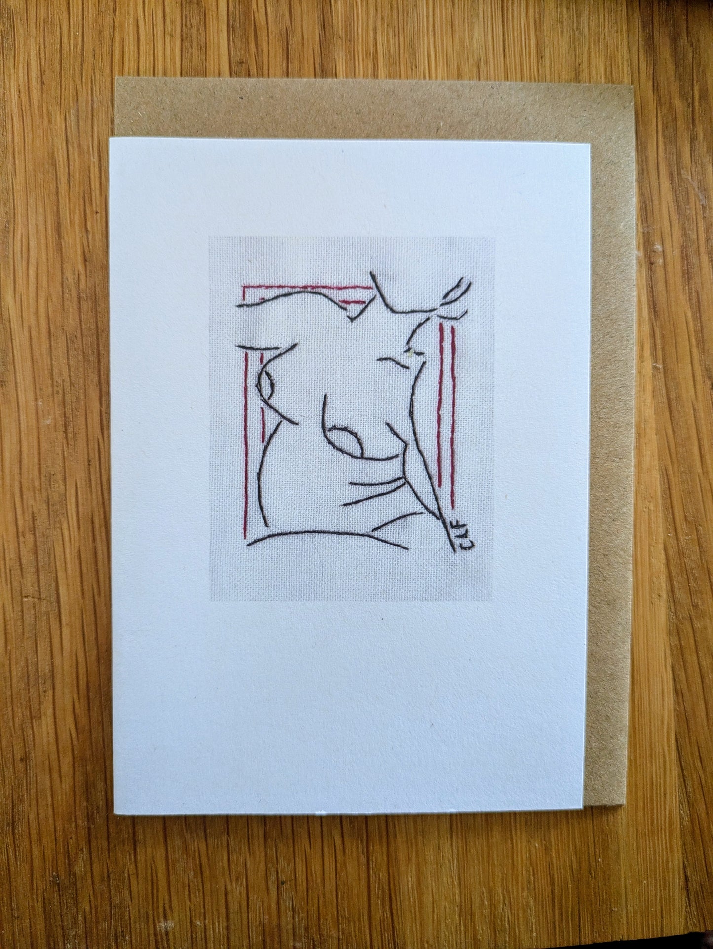 Maria, card with envelope