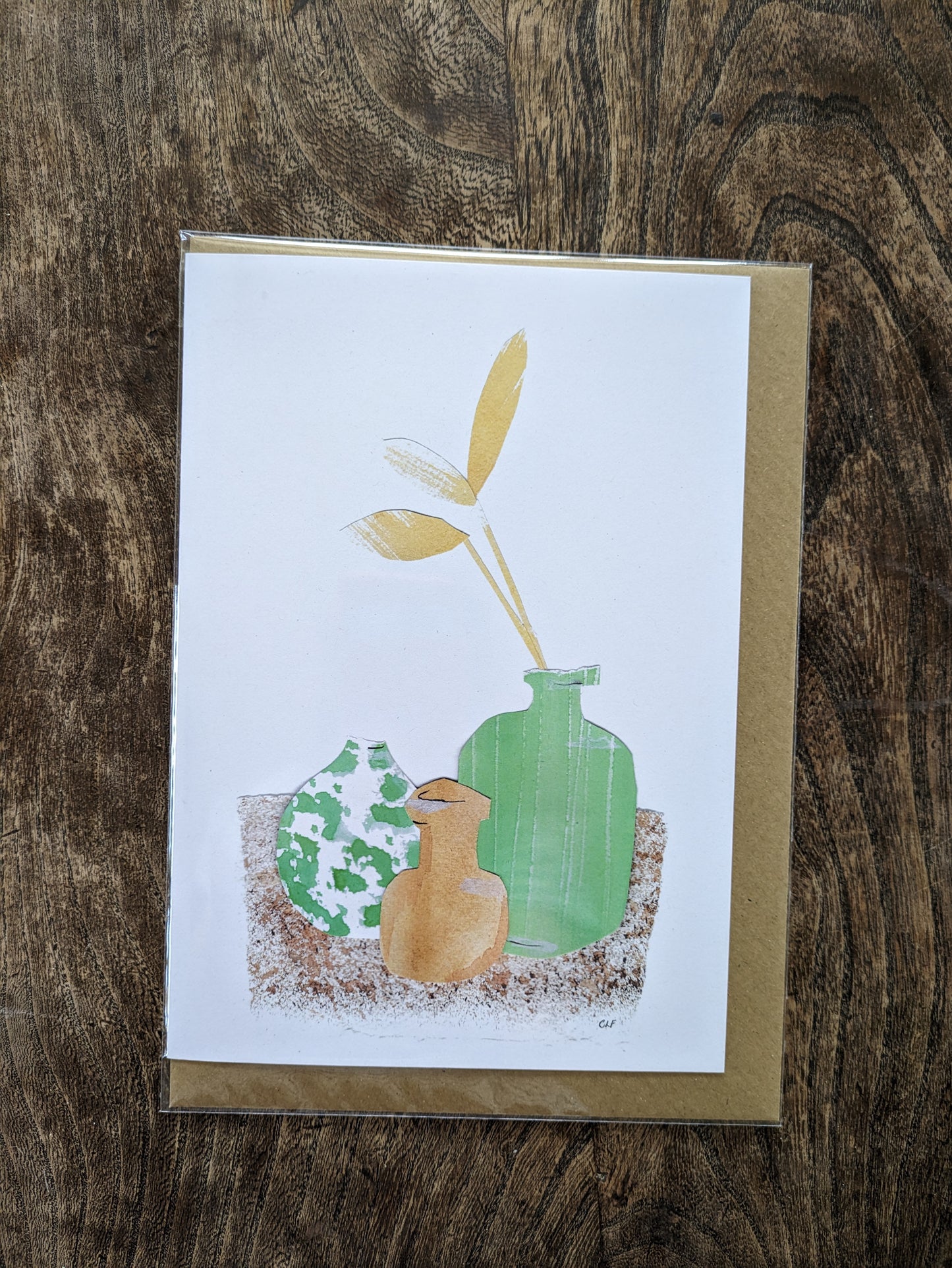 Still life in Green Greetings Card